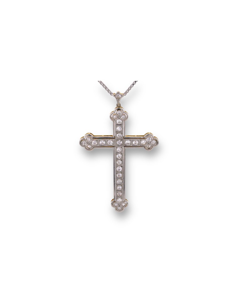 Cruz antigua con diamantes - Riviere Joyeros